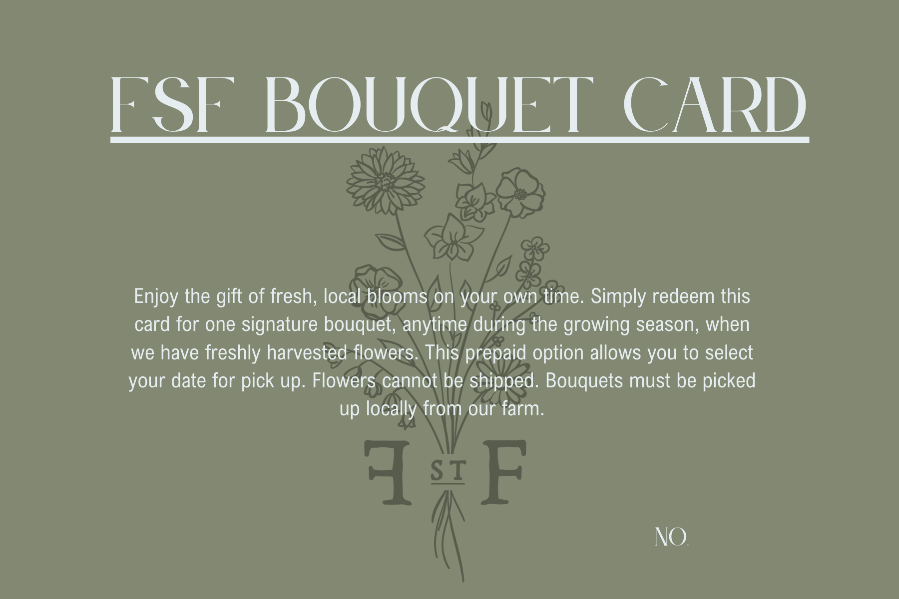 Fabrica Street Flowers Bouquet Card